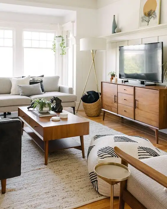 Mid century modern living room